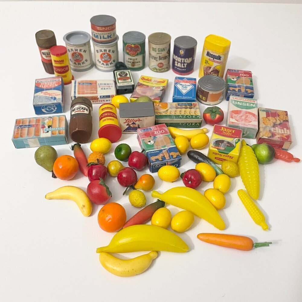 Vintage Doll Grocery Food Accessories Lot